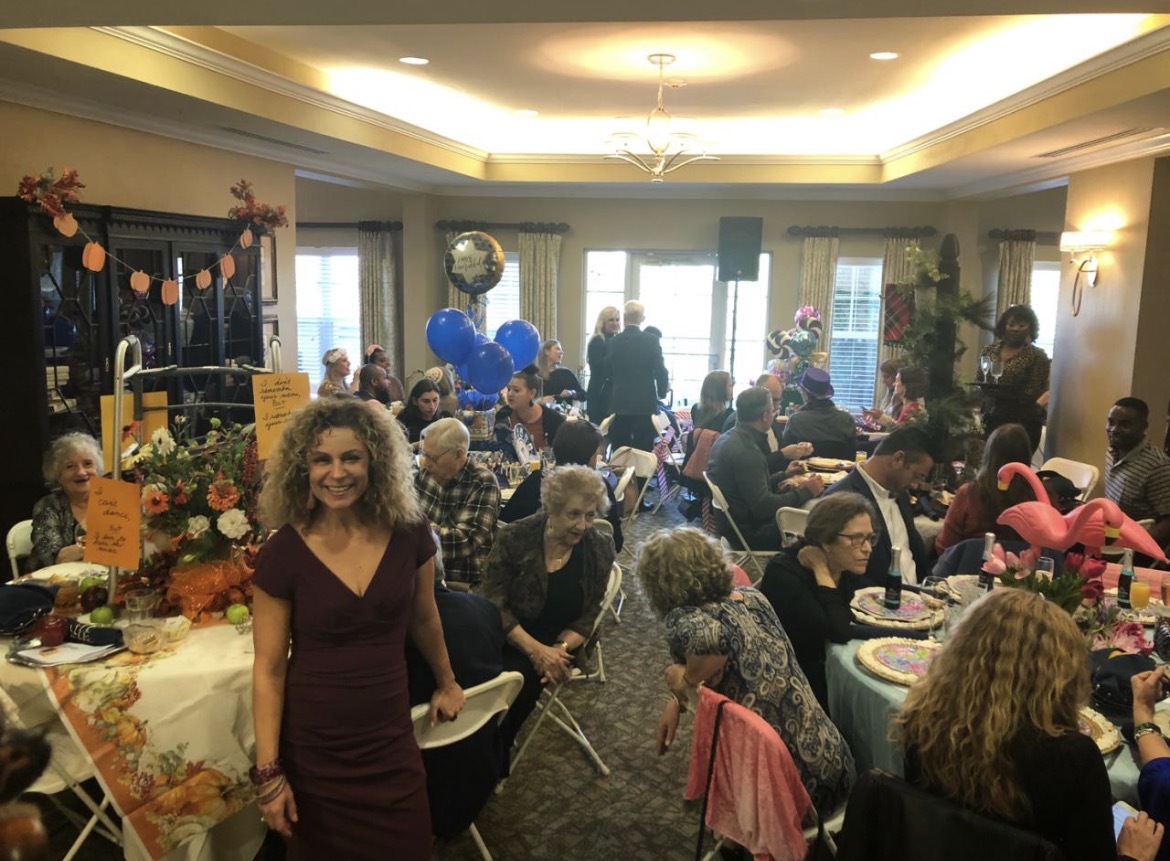 Marci at a community celebration event